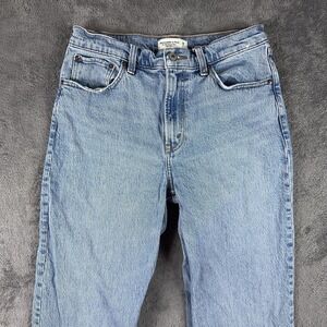 Abercrombie & Fitch 90s Relaxed Jeans Womens 30x32 Blue Light Wash High Rise